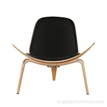 Shell -stoel en fineer Ash houten